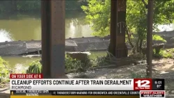 Cleanup efforts continue after train derailment