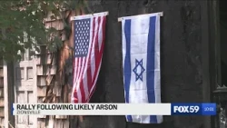 Rally sends message of resilience after Zionsville fire